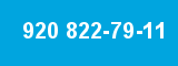 920 822-79-11